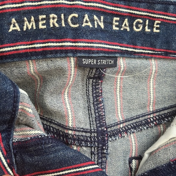 American Eagle• NWOT High Rise Striped Blue, Red and White Mini Skirt, Sz 6, - Picture 10 of 17